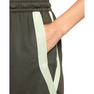 Pantalones cortos unisex color verde oliva con ribete verde claro logotipo personalizado cintura elástica cordón verano Casual ActivewearDDP envío - Product Image 4
