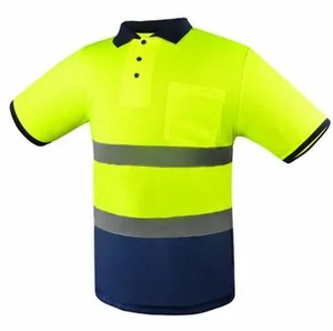 2024 Custom Logo Work Uniform <b>Hi</b> <b>Vis</b> Reflective Safety Polo <b>Shirts</b> Water-Proof Polyester <b>T</b>-<b>Shirts</b> - Product Image 1
