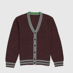 Nouveau cardigan long unisexe en vente chaude, style mi-long, tricoté uni, 100% coton, col en V, épais, pour l'automne, best-seller - Product Image 6