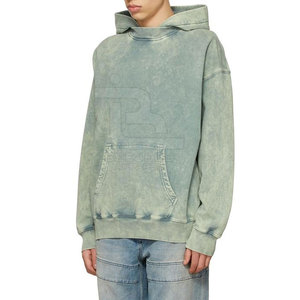 Prix raisonnable Sweat à capuche pour homme Couleur unie Design Your Own Logo Confortable Men Acid Wash Hoodie - Product Image 3