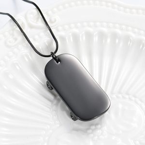 โกศใส่ศพสแตนเลสสีดำขี้เถ้าเครื่องประดับหมวกเบสบอลสร้อยคอสำหรับอัฐิรักของขวัญสำหรับผู้ชายผู้หญิงกำหนดขนาดได้ - Product Image 3