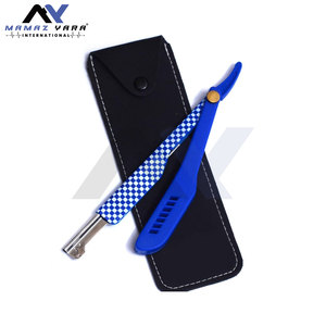 Navaja de Afeitar Clásica Profesional de Hoja Recta, Calidad de Salón, Navaja de Afeitar de Hoja Recta con Bolsa de Almacenamiento de Cuero PU - Product Image 2