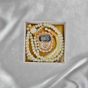Pink Color Zikrmatic 2025 Hot Selling Islamic Wedding Eid <b>Gifts</b> Tasbeeha <b>Muslims</b> Digital Tasbeeh <b>Gift</b> Set for Ramadan - Product Image 2
