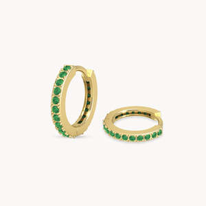 ต่างหูแบบหนีบ รุ่น Fine Cuff สีเขียวมรกต - Product Image 2
