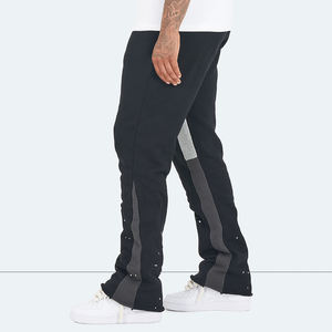 กางเกงขายาวผู้ชายผ้าฟลีซทรงวินเทจแบบขาบาน รุ่นใหม่ แห้งเร็ว กางเกงวอร์มแฟชั่นฤดูหนาว กางเกงขาบานแบบมีเชือกผูกเอว สไตล์ลำลอง - Product Image 3