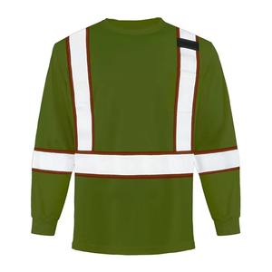 Venta al por mayor de alta visibilidad OEM logotipo personalizado trabajo de construcción uniforme reflectante de seguridad de manga corta Polo camisetas Polo - Product Image 2