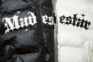 Chaquetas de Plumón de Invierno para Hombre, Chaquetas Acolchadas Gruesas y Cálidas con Bordado de Letras de Hip Hop, Abrigos de Moda Urbana para Mujer, Chaquetas Inflables - Product Image 3