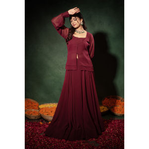 ชุดสูทอนาลกาลิสำหรับเจ้าสาวชุดสูทอนาคาลิสำหรับงานแต่งงานแบบปักตามสั่ง - Product Image 3