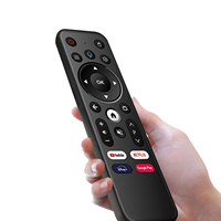 Télécommande vocale sans fil Remoter ATV3 Lite à 4 boutons, portée de 10 m, en ABS, pour Android TV Q3/Q3 MAX/Q5/Q5 PLUS/Q10 Smart TV Box