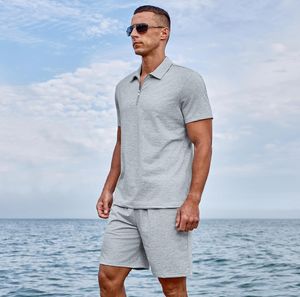 2025 HOT <b>Men's</b> Clothing <b>Summer</b> <b>Men</b> Outfit Two Piece Black Shorts <b>Shirt</b> Street Casual 2 Piece Pants <b>Shirt</b> <b>Men's</b> Sets - Product Image 3