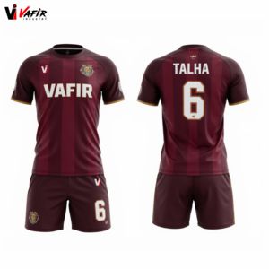 Usine OEM personnalisé en gros 100% polyester séchage rapide uniformes de football rose maillots de football noms d'équipe personnalisés/numéros pour Club - Product Image 6