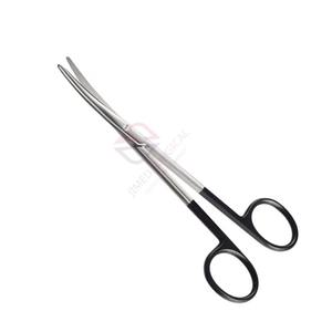 Tijeras Quirúrgicas DeBakey Curvas, Hoja de Acero Inoxidable de Alta Precisión, Mango Reutilizable con Recubrimiento Negro, Juego de Instrumentos Precisos - Product Image 3