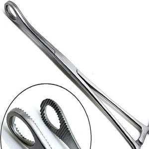 Pinzas de sujeción de esponja reutilizables de mango largo, instrumento quirúrgico de acero inoxidable para uso en clínicas y laboratorios - Product Image 6