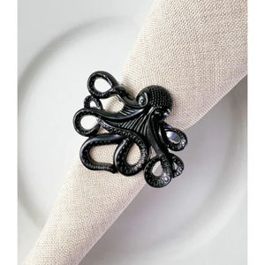 Accesorios para servilletas de mesa de diseño elegante, servilleteros de Metal de pulpo de primera calidad, perfectos para uso en eventos de interior y exterior - Product Image 1