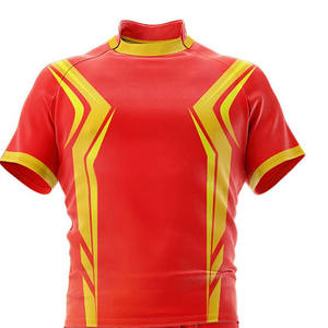 Diseño de servicio OEM, uniformes de Rugby, ropa de equipo de secado rápido, pantalones cortos con cuello levantado, conjuntos de uniformes, camiseta de fútbol para adultos y niñas - Product Image 5