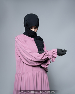 Abaya de qualité supérieure en gros pour femmes musulmanes, tailles personnalisables, longueur complète, coupe ample, manches longues, droite, 100% polyester, modeste - Product Image 5