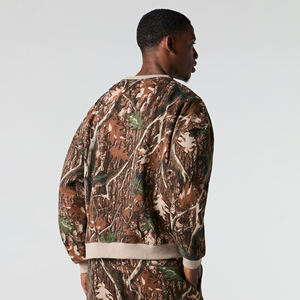 Sweat-shirt à col rond pour hommes en coton personnalisé de qualité supérieure ensemble court tricoté tissage motif imprimé demande de gros pour l'été - Product Image 3