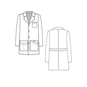 BATA DE LABORATORIO MÉDICA PREMIUM UNISEX DE MANGA LARGA PARA HOSPITAL, CLÍNICA, DOCTOR, ENFERMERO, PROFESIONAL, PERSONALIZADA, OEM, ODM - Product Image 5