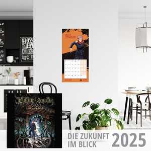 Calendario de Pared Jujutsu Kaisen 2025, Calendario de Mesa, Calendario de Oficina, Calendario de Papel para Exhibición, Promoción, Uso con Reloj - Product Image 4