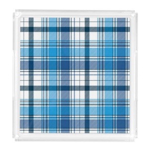 Plateau de service en acrylique avec design unique en verre léger, parfait pour le service d'eau et les événements imprimés sur mesure - Product Image 6