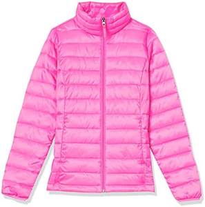 Women's Breathable <b>Pink</b> Water-Resistant Puffer <b>Jacket</b> Lightweight Long-Sleeve with Custom Logo and Embroidery Decoration - Product Image 1