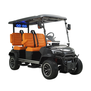 Voitures de golf électriques professionnelles en acier inoxydable 2-8 places, vitesse de 24 km/h, capacité de charge de 300 kg pour les complexes hôteliers - Product Image 1