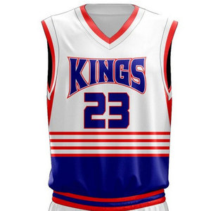 Ensemble uniforme de basket-ball unisexe imprimé respirant à séchage rapide 100% Polyester personnalisé de haute qualité en gros - Product Image 4