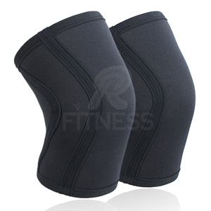 RC Fitness Wear 7mm Powerlifting <b>Knee</b> <b>Sleeves</b> Breathable <b>Neoprene</b> Unisex Customizable Size & Color in Black White High Quality - Product Image 1