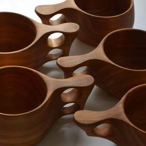 MADE Natural Wood Tea <b>Cup</b> Wooden for Wine Coffee Water Hot <b>Cold</b> Drinks Drinking Mug, Japanese Style Wood Tea <b>Cup</b> - Product Image 2