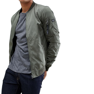 เสื้อแจ็กเก็ตบอมเบอร์แบบผ่าหน้าสีดำแดงเสื้อกันลมน้ำหนักเบาสำหรับเล่นเบสบอลฤดูหนาว - Product Image 4