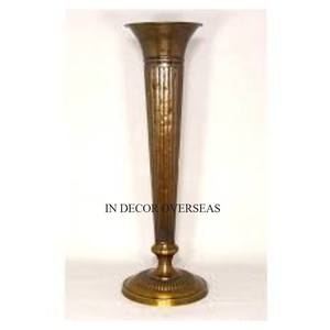 <b>Set</b> Of 2 High Grade Gold Plated Luxurious Quality Metal Made Trumpet Flower <b>Vase</b> Wedding Table Centerpiece Decor Accessories - Product Image 4