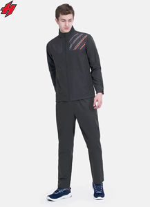 Chándales cortavientos para hombre, chaqueta, pantalones, conjunto de cremallera completa para adultos, Color de contraste, poliéster, nailon, 2 uds., conjuntos de ropa deportiva, chándales - Product Image 5