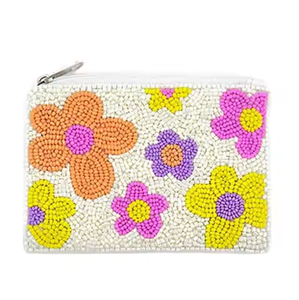 Porte-monnaie perlé-Porte-monnaie en broderie d'étoiles Pochette à main personnalisée en perles de rocaille par MD HANDICRAFTS - Product Image 3