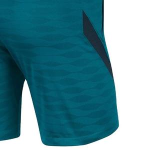 Pantalones Cortos de Fútbol Personalizados Color Verde Azulado con Paneles Laterales Negros, Transpirables, de Secado Rápido, para Entrenamiento Deportivo, Uniforme de Equipo de Fútbol - Product Image 3