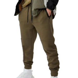 Venta al por mayor de pantalones deportivos de entrenamiento casual personalizado gimnasio pantalones de chándal para los hombres ligero de punto estampado frente plano - Product Image 4