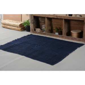 Tapis turc Vintage noir traditionnel 4.3 X 5.5ft fait à la main laine Polyester Patchwork Rectangle Design Latex pour couloir pour chambre - Product Image 4