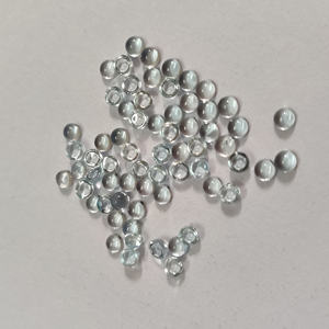 15 Uds Topacio azul cielo Natural 4mm cabujón redondo 2,6mm piedras preciosas gruesas 5,3 Cts lote Iroc ventas piedras preciosas sueltas de alta calidad - Product Image 6