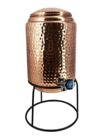 Pichet Distributeur d'Eau en Cuivre Poli Moderne et Traditionnel, Nouveauté 2025, Placage/Impression Personnalisés, Idéal pour la Maison, l'Extérieur et l'Hôtellerie