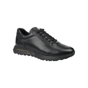 Chaussures classiques pour hommes en cuir véritable de qualité supérieure M003, semelle en caoutchouc, bout rond, lacets, chaussures de marche pour hommes - Product Image 1