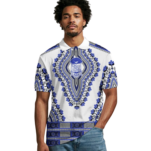 Camisa Phi Beta Sigma 1914 Antiarrugas Personalizable de Algodón Piqué 220 GSM con Bordado Chenille de la Divina Nueve Fraternidad Griega - Product Image 4