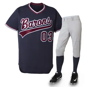 顶级团队穿棒球服套装运动穿棒球服批量易穿棒球服