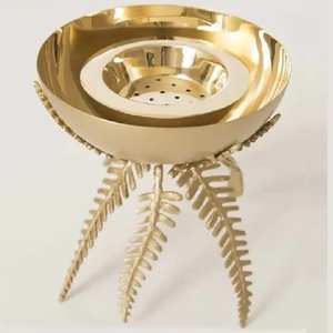 Brûleur d'encens en laiton hautement poli pour la décoration intérieure et le brûleur de parfum Porte-encens haut en vente au prix le plus bas de l'Inde - Product Image 2