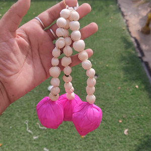 ดอกบัวMograพวงมาลัยสีขาวMogra Buds Partyฉากหลังงานแต่งงานDecor Mehndi Haldiตกแต่งPoojaฉากหลังดอกบัวGarlands - Product Image 1