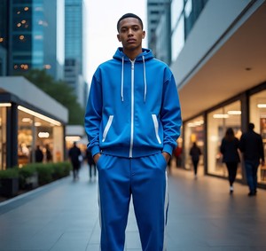 Survêtement d'hiver à capuche 100% coton imprimé de basket-ball pour hommes, vêtements décontractés, qualité supérieure, design de logo personnalisé - Product Image 6