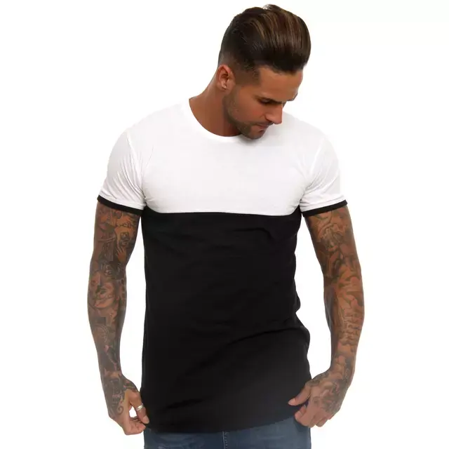 Wholesale Custom T-Shirt White T-shirt Plus Size Men's T-shirts Print 100% Cotton Blank Tshirt