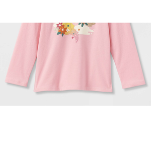 Cat & Jack T-shirt a maniche lunghe con grafica unicorno arcobaleno per bambina, rosa, 5T - Product Image 3