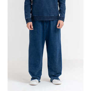 กางเกงยีนส์ทรงตรงสีครามสำหรับผู้ชายฤดูหนาว - Product Image 1