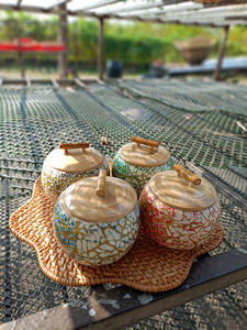 ACCESSOIRES DE CUISINE boîte laquée Boîte cadeau et artisanale laquée en bambou et coquille d'oeuf - Product Image 6