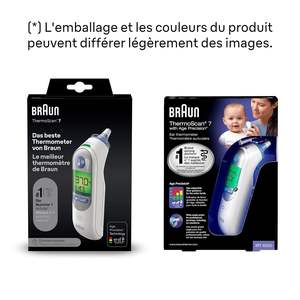 Termómetro de Oído Braun ThermoScan 7 Age Accuracy, Silencioso, Pantalla de Temperatura con Código de Color, Fiebre, Higiénico, Rápido, Precisión Clínica - Product Image 2