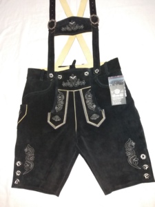 Pantalones Cortos de Cuero Estilo Bávaro Oktoberfest para Hombre, Diseño Alemán, Patrón Sólido, Ecológicos, Antiarrugas - Product Image 5